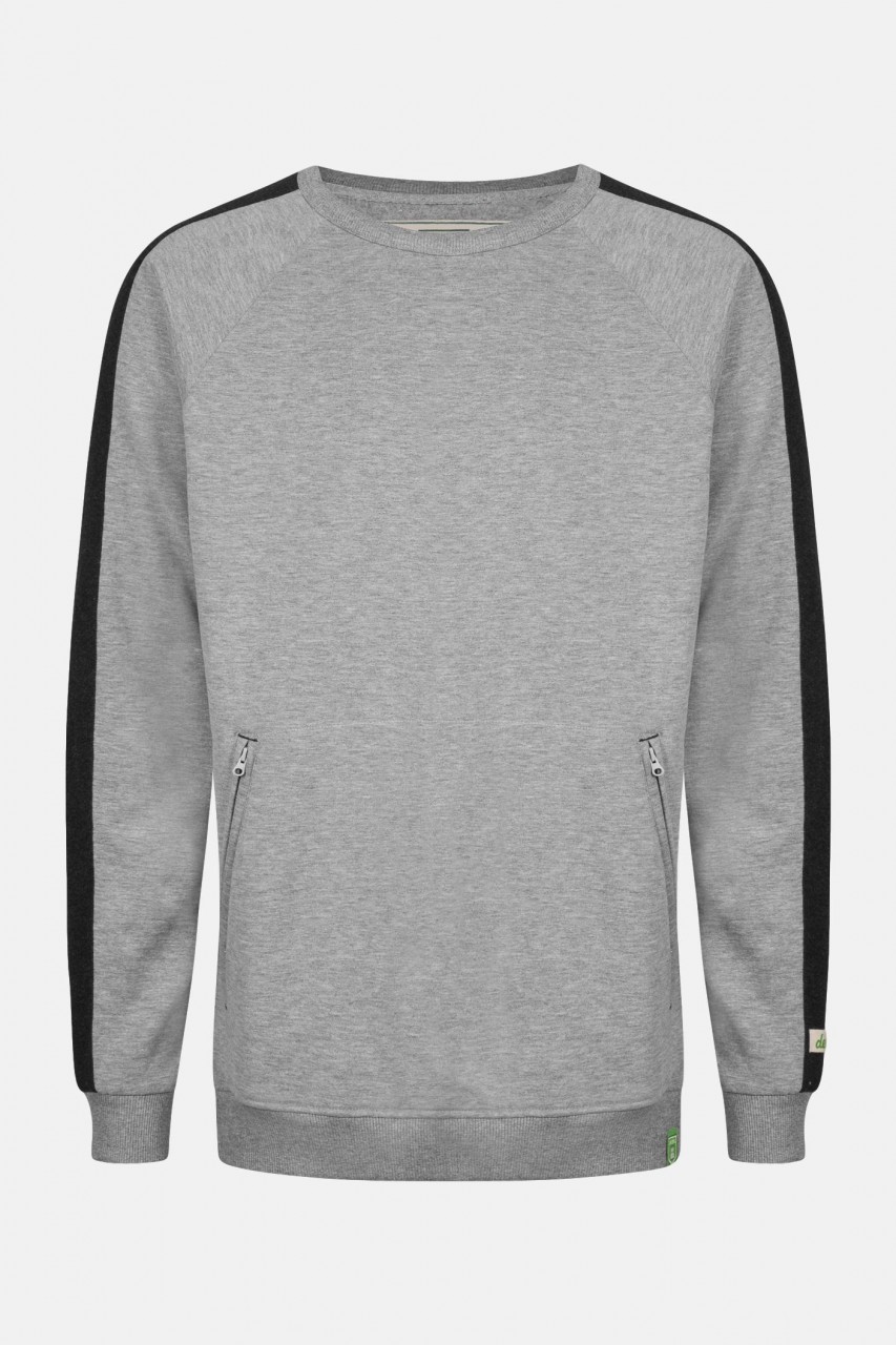 Derbe Vait Gots Organic Herren Pullover Grau