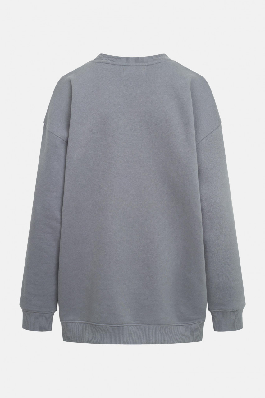 Derbe Sweatshirt Walross Bunt Damen Grau Crewneck