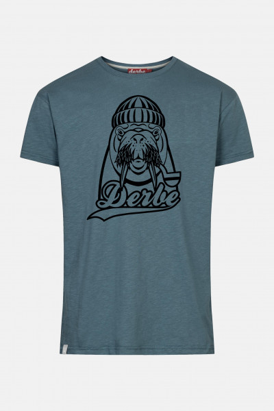 Derbe Walross Herren T-Shirt Orion Blue Blau Derbe Walross Herren T-Shirt Orion Blue Blau
