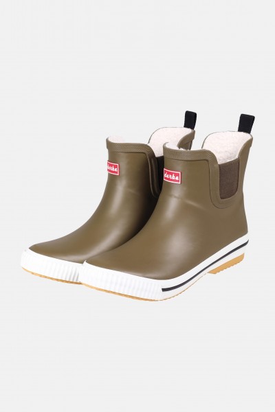Derbe Wattpuuschen Pelz Otter Braun Damen Gummistiefel Gefüttert Derbe Wattpuuschen Pelz Otter Braun Damen Gummistiefel Gefüttert