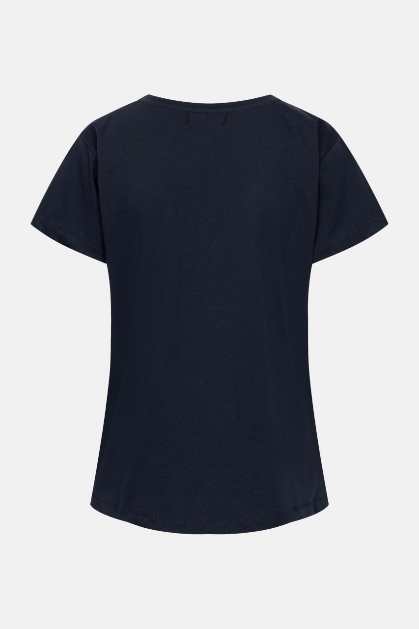 Derbe T-Shirt Weit Weg Damen Dunkelblau GOTS Organic