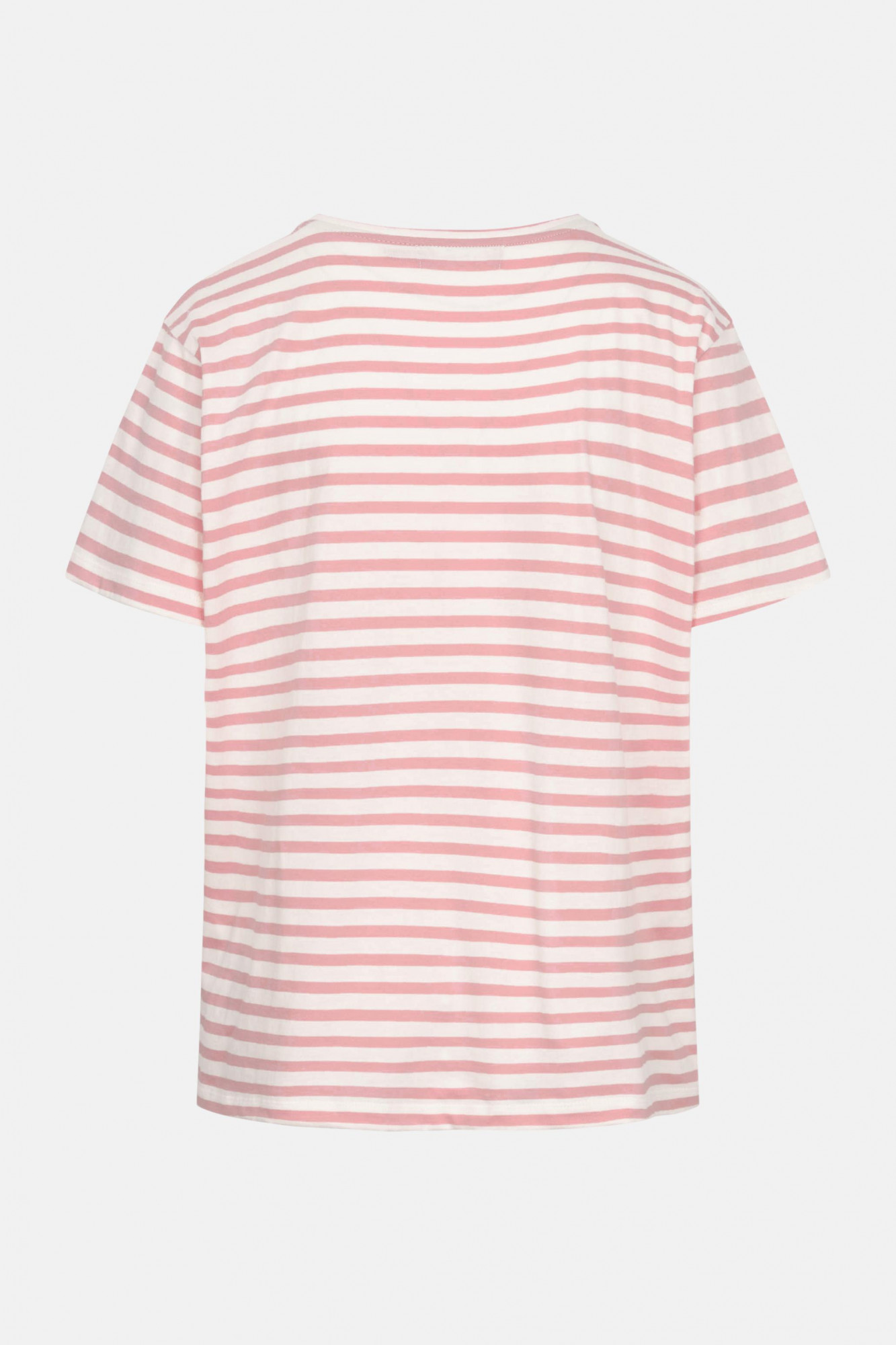 Derbe T-Shirt What The Duck Damen Rosa Streifenshirt GOTS Organic
