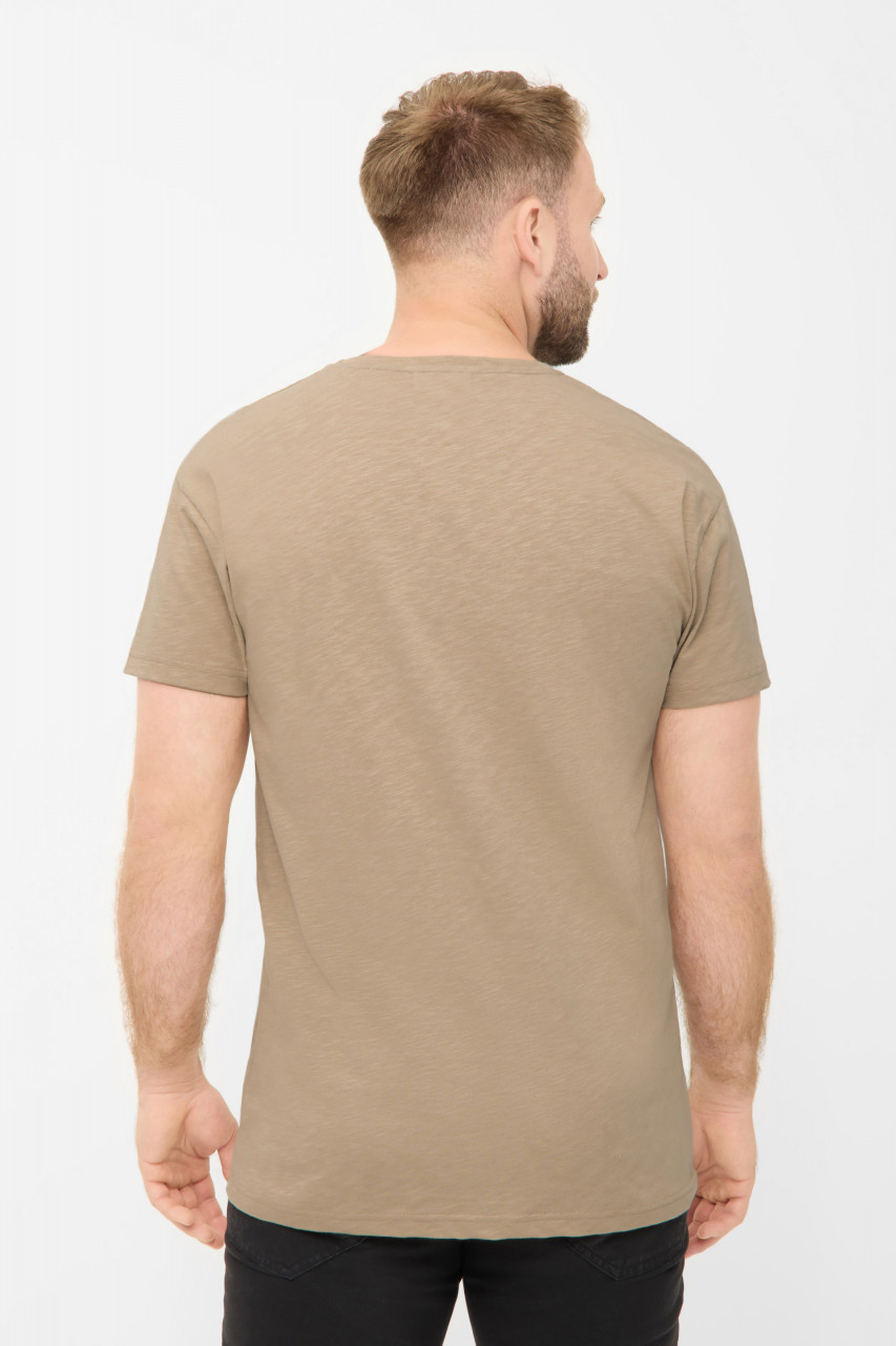 Derbe T-Shirt What The Duck Herren Beige GOTS Organic