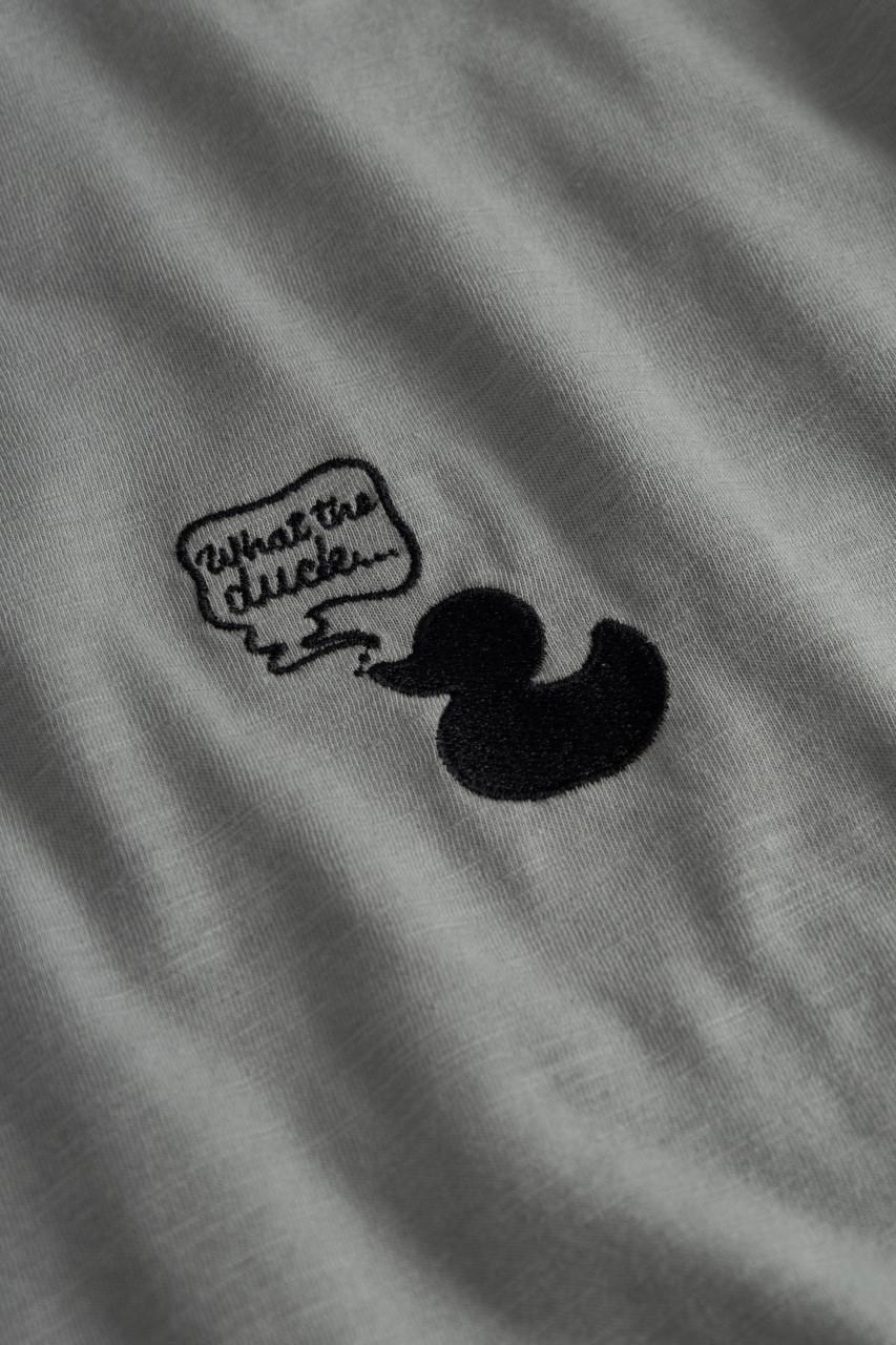 Derbe T-Shirt What The Duck Herren Grau GOTS Organic