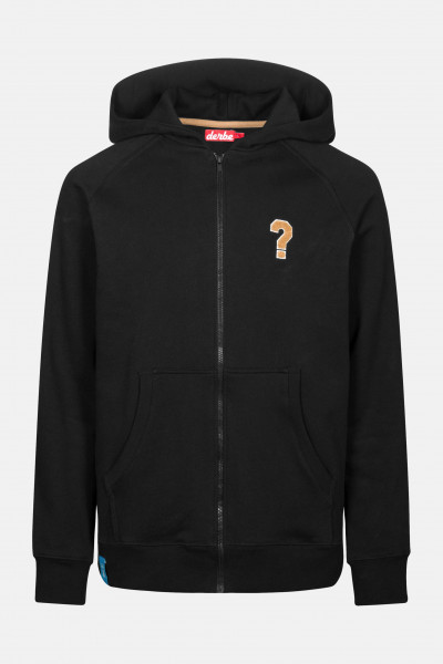 Derbe Zipper Herren Sweatjacke Question Mark Fragezeichen Black Schwarz Derbe Zipper Herren Sweatjacke Question Mark Fragezeichen Black Schwarz