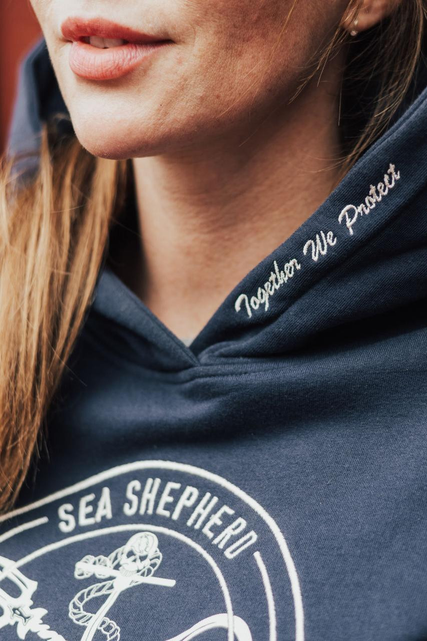 Derbe Zope Sea Shepherd Gots Organic Damen Pullover Navy Dunkelblau