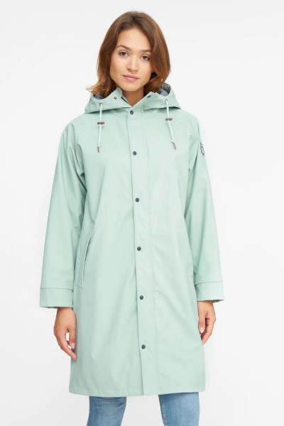 Derbe Friese Wittby Fisher Damen Regenjacke Slit Green Hellgrün Derbe Friese Wittby Fisher Damen Regenjacke Slit Green Hellgrün