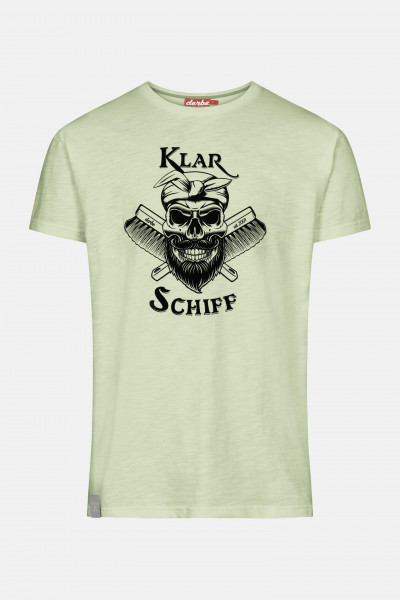 Derbe Klarschiff Herren T-Shirt Hellgrün Laurel Green Derbe Klarschiff Herren T-Shirt Hellgrün Laurel Green