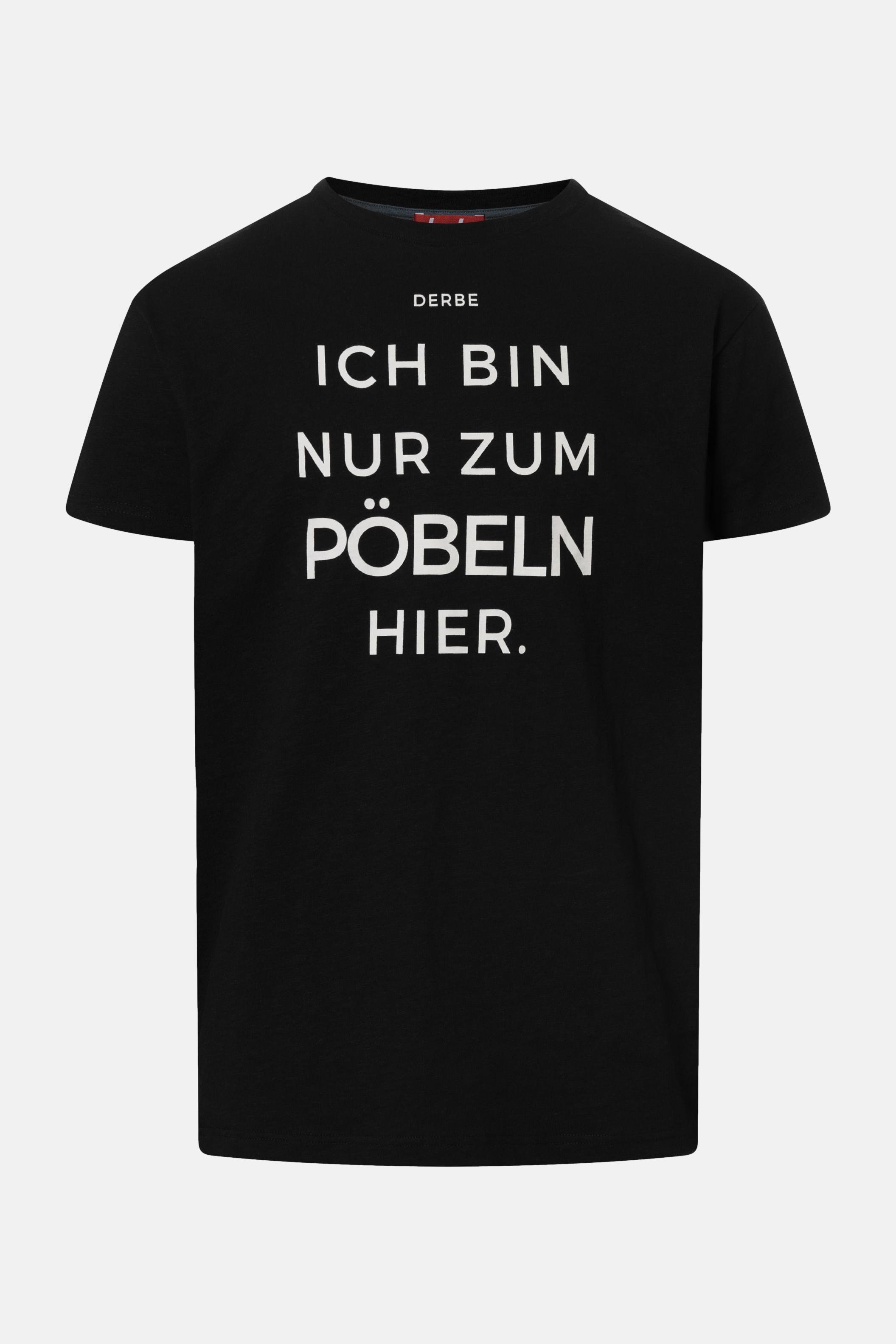 Black T-Shirt Pöbeln Herren Schwarz |