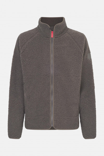 Derbe Fleecejacke Kuschelby Damen Braun Teddy
