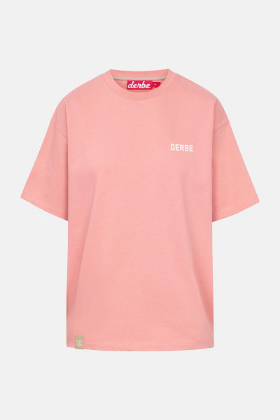 Derbe T-Shirt Moin Franz Damen Rosa Oversize GOTS Organic