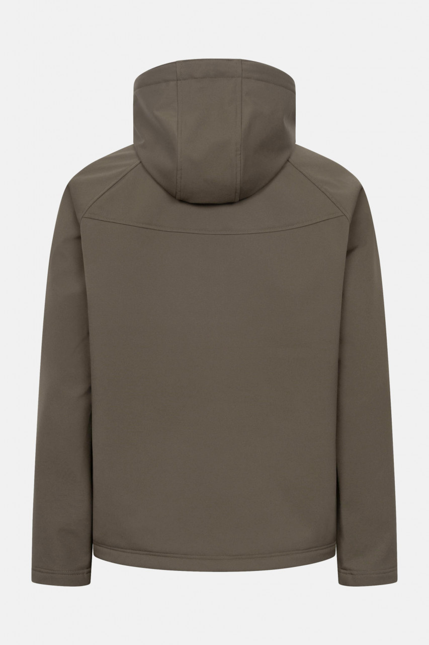 Derbe Übergangsjacke Isleby Herren Braun Orange Softshell