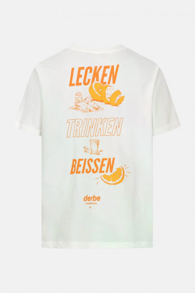 Derbe Festival T-Shirt LTB Unisex Off White  GOTS Organic