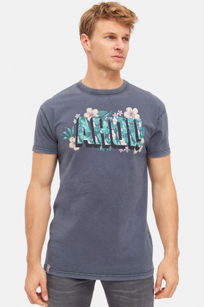 Derbe Hawahoi Herren T-Shirt Navy Blau Grau Nachhaltig