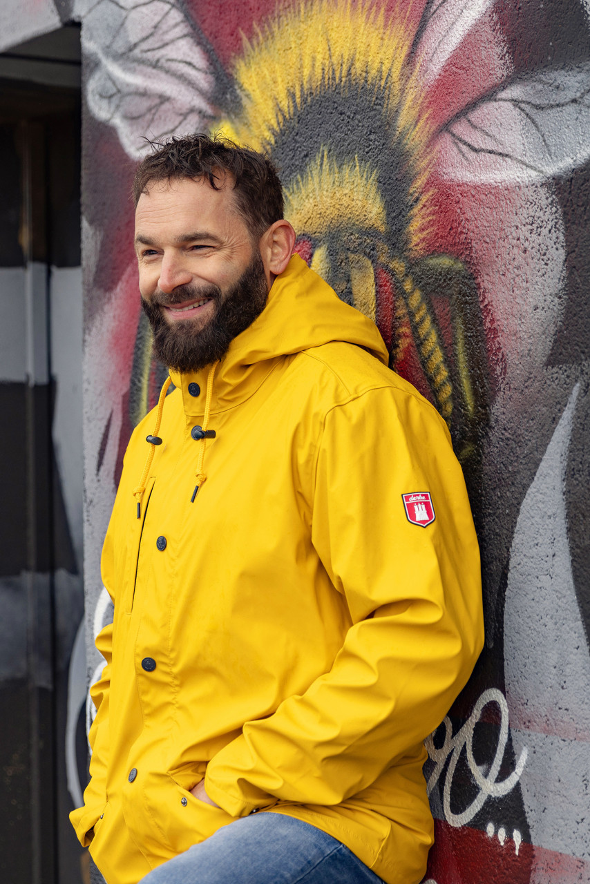 Derbe Passby Fisher Yellow Gelb Herren Regenjacke Friesennerz