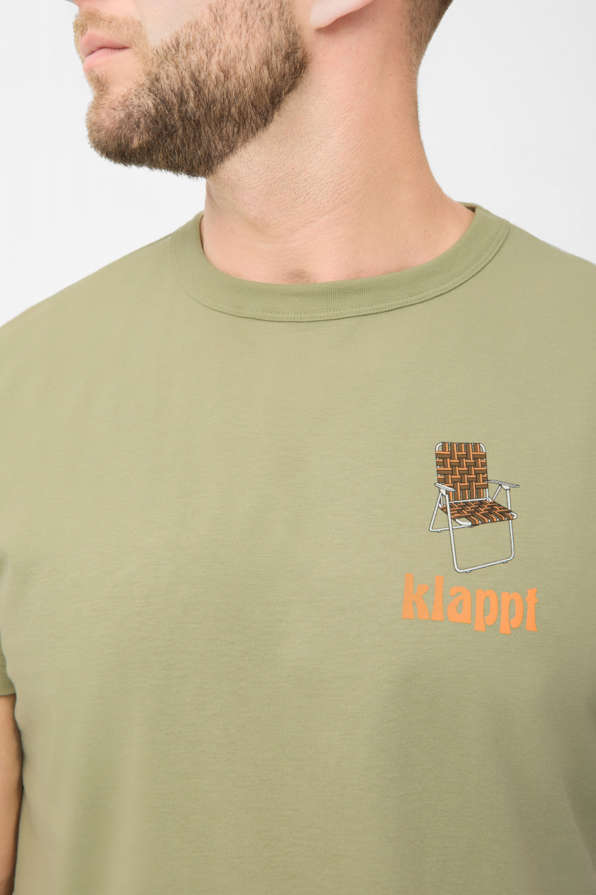 Derbe T-Shirt Klappt Herren Hellgrün GOTS Organic