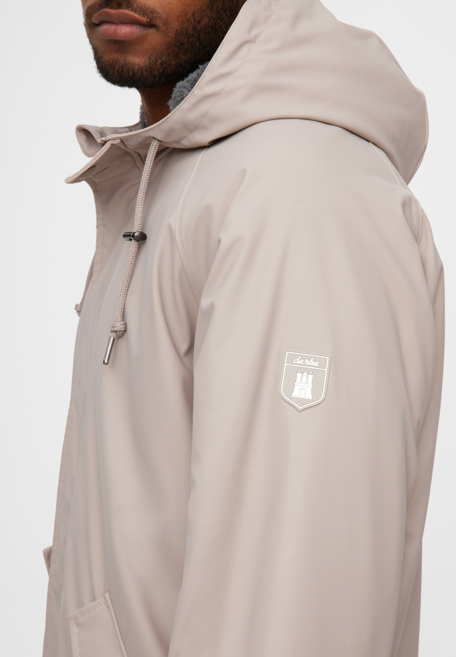 Derbe Regenjacke Trekholm As Herren Beige Gefüttert