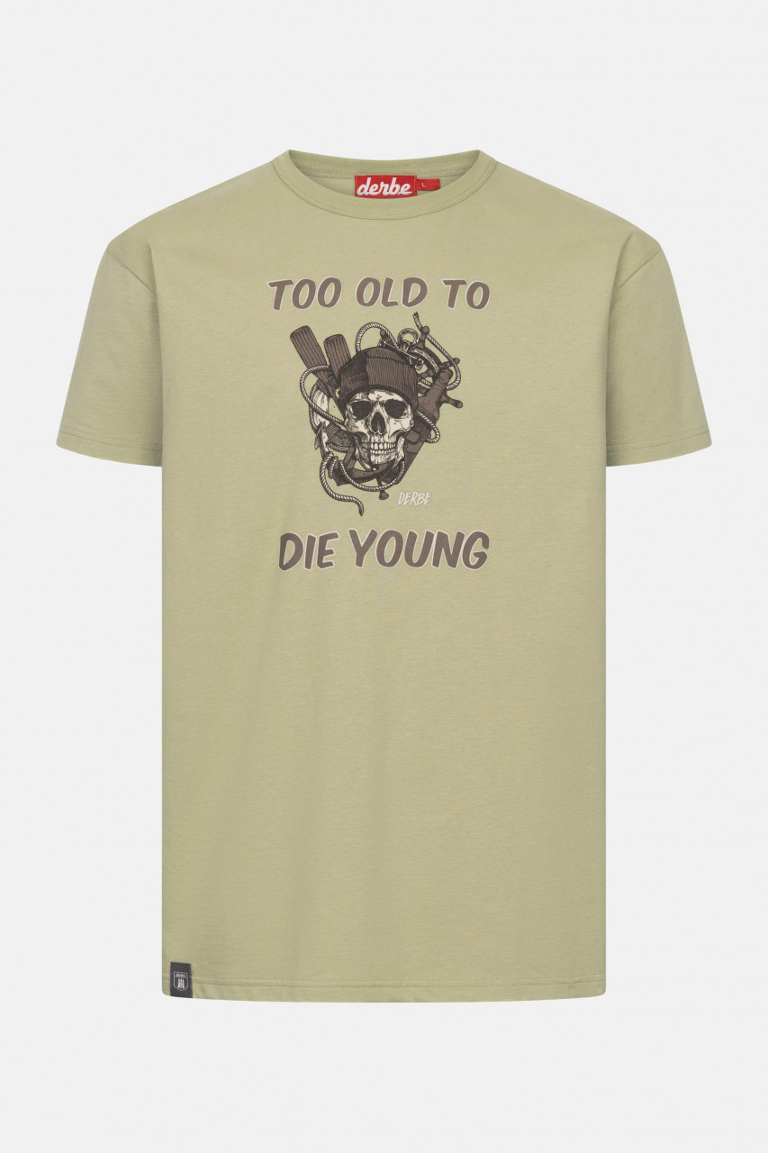 Derbe T-Shirt Too Old Herren Hellgrün GOTS Organic