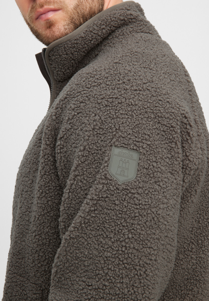 Derbe Herren Fleecejacke Kuschelby Braun