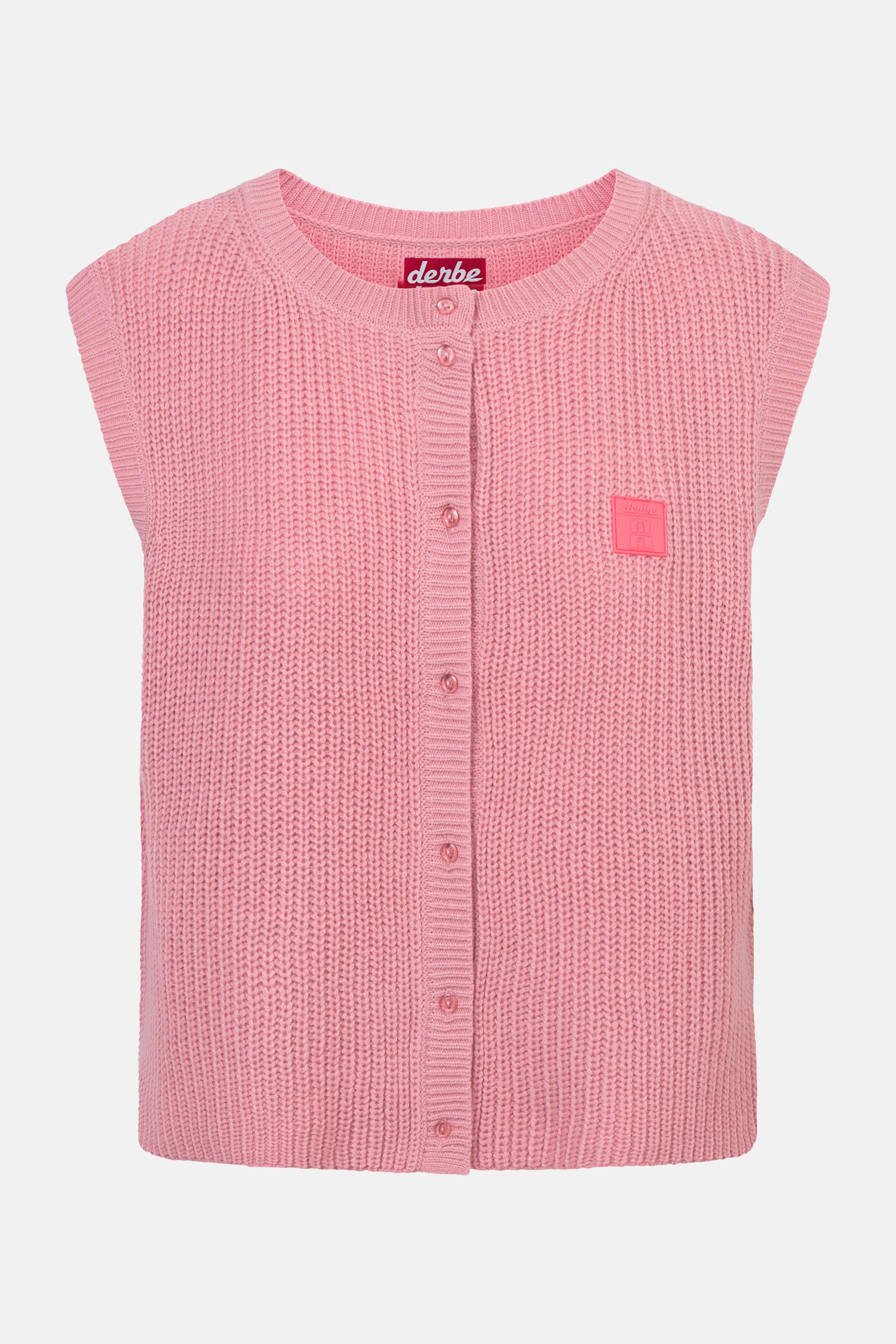 Derbe Rosa Derbe Strickpullover Basic Strick Vest Damen Rosa Weste | Derbe Hamburg ...