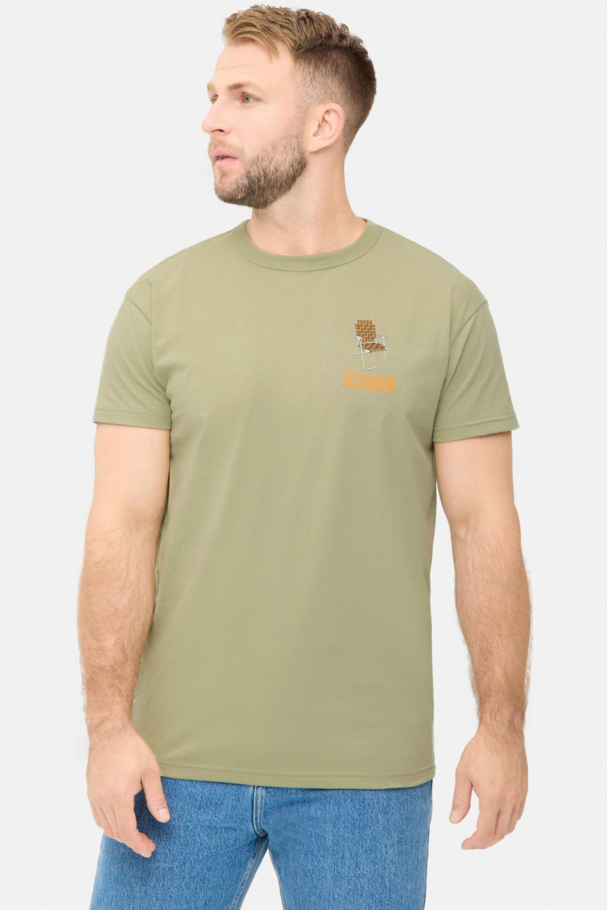 Derbe T-Shirt Klappt Herren Hellgrün GOTS Organic