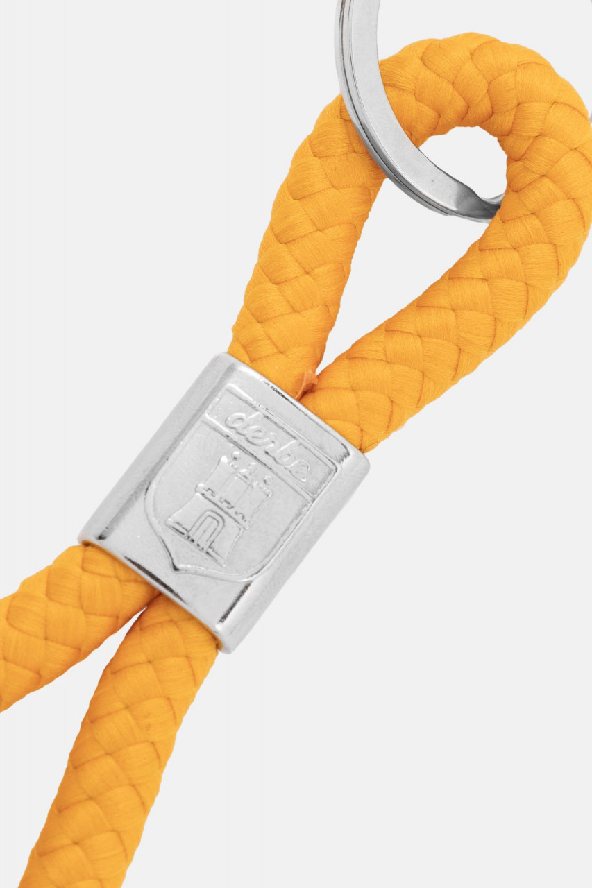 Derbe Schlüsselanhänger Keychain Gelb Moin Kurz