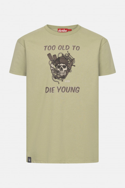 Derbe T-Shirt Too Old Herren Hellgrün GOTS Organic