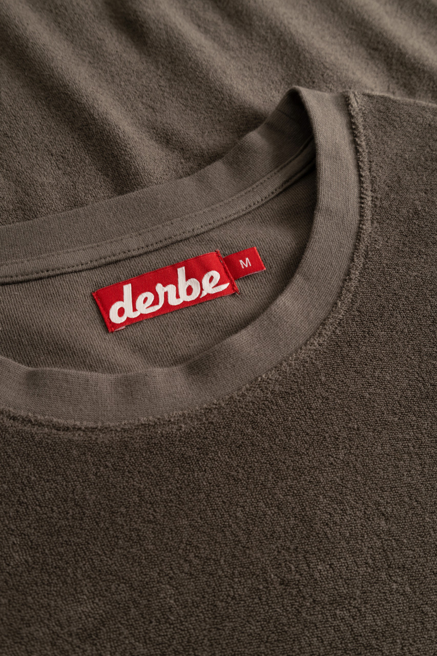 Derbe Frottee Kleid Damen Braun GOTS Organic