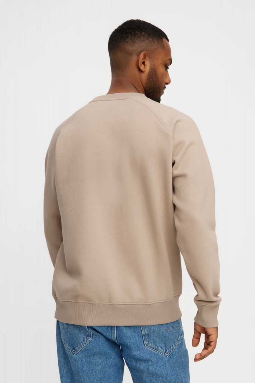 Derbe Sweatshirt Kippes Herren Beige Crewneck GOTS