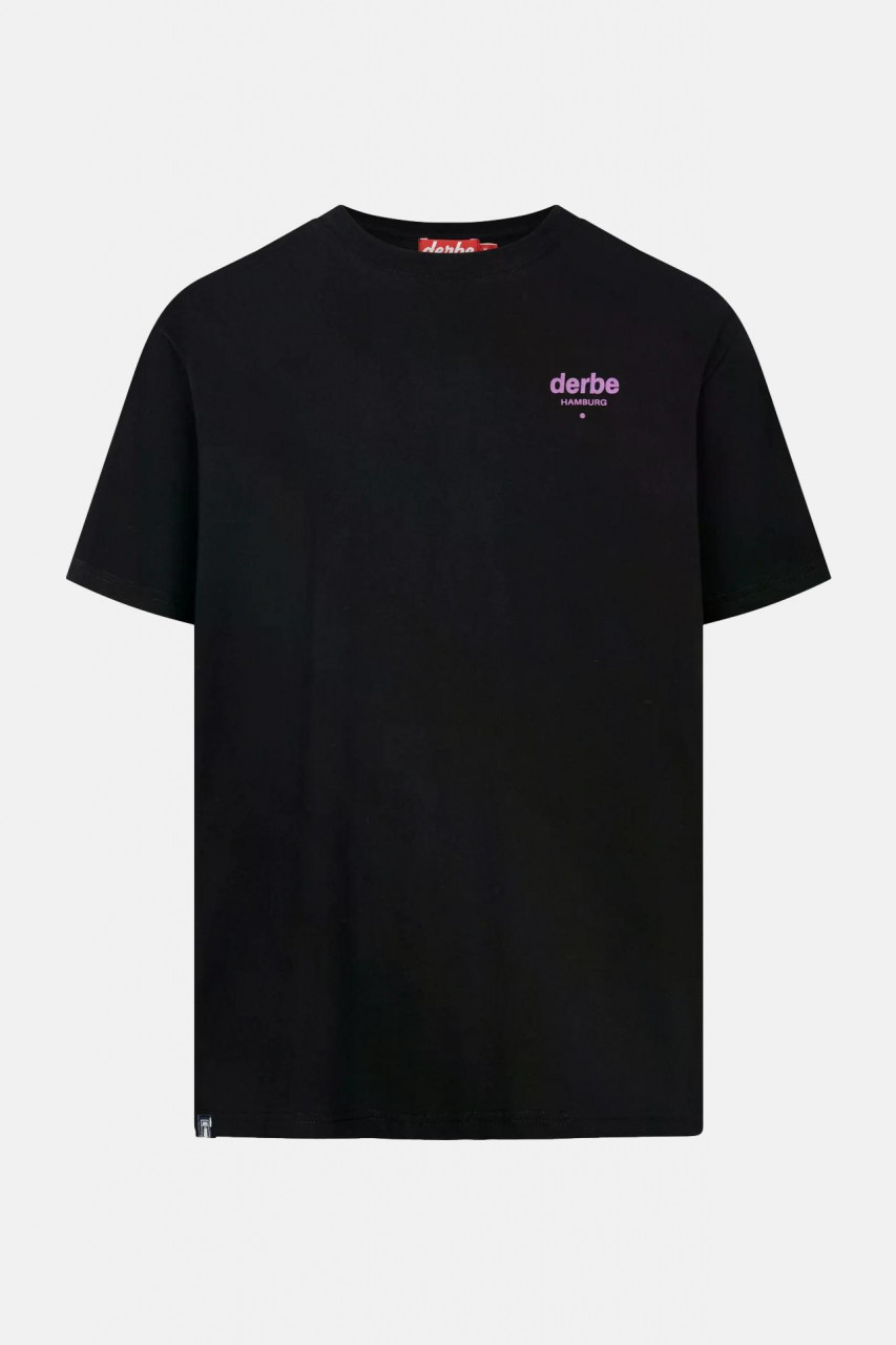Derbe Festival T-Shirt Fettes Boot Unisex Schwarz GOTS Organic