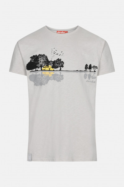 Derbe Gitawald Herren T-Shirt Grau Paloma Gitarre Natur Derbe Gitawald Herren T-Shirt Grau Paloma Gitarre Natur