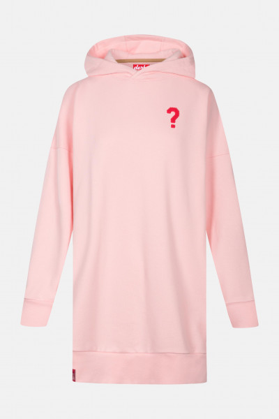 Derbe Hoody Long Fragezeichen Damen Strawberry Cream Rosa