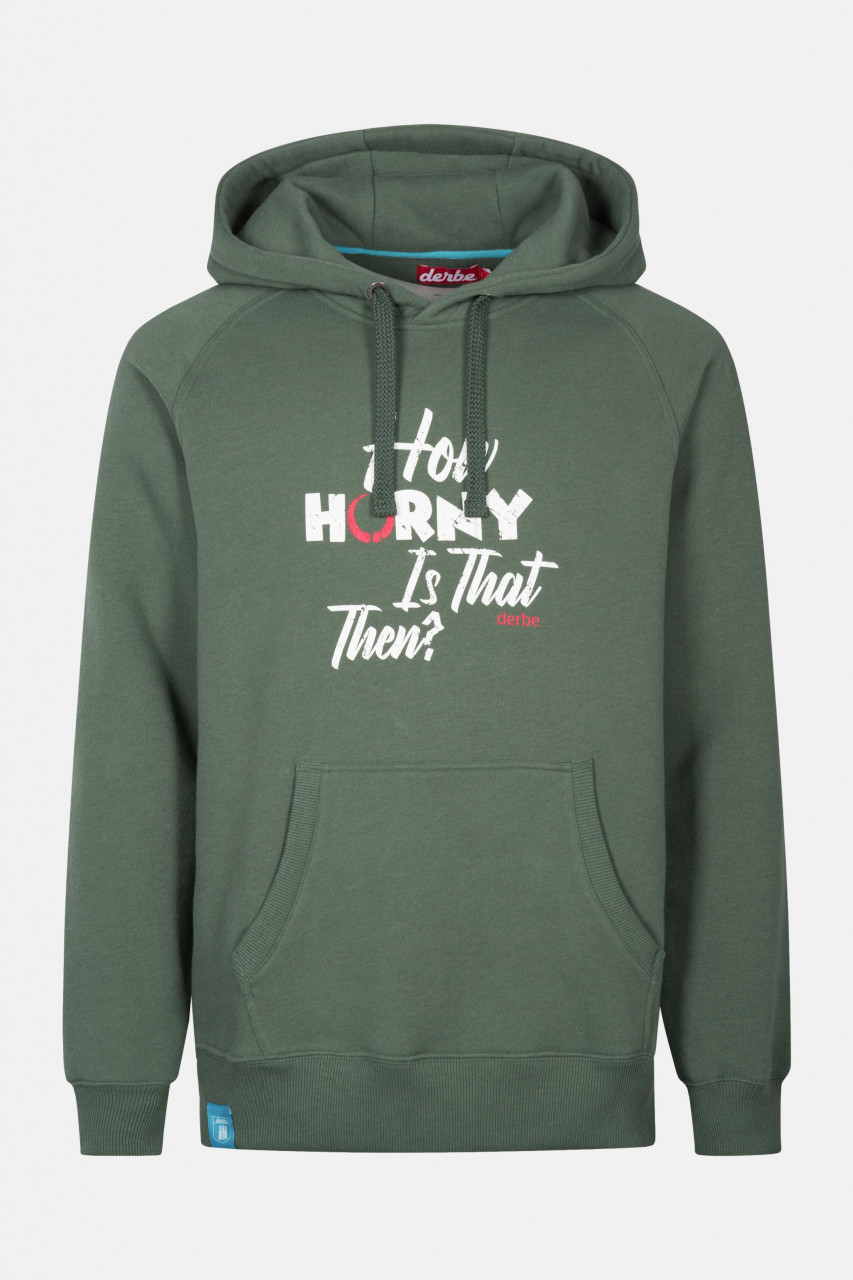 Derbe How horny is that then Herren Hoodie Oliv