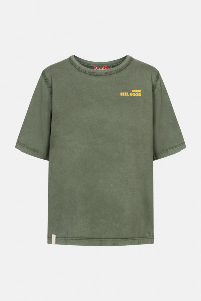 Derbe Robsmile Damen T-Shirt Grün Kombu Green Backprint Nachhaltig Derbe Robsmile Damen T-Shirt Grün Kombu Green Backprint Nachhaltig