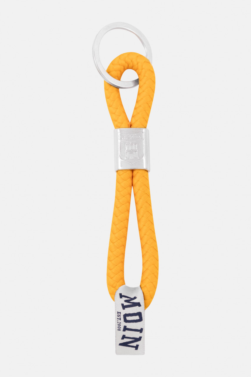 Derbe Schlüsselanhänger Keychain Gelb Moin Kurz