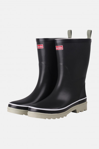 Derbe Middlehooch Gummistiefel Schwarz Nachhaltig