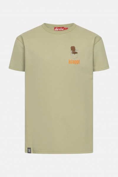 Derbe T-Shirt Klappt Herren Hellgrün GOTS Organic