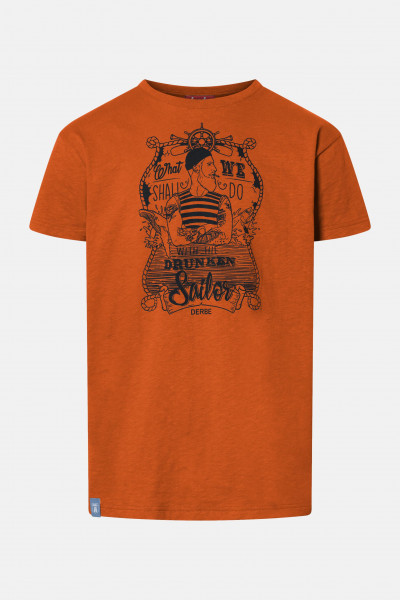 Derbe Seemann Herren T-Shirt Orange Cinnamon Derbe Seemann Herren T-Shirt Orange Cinnamon