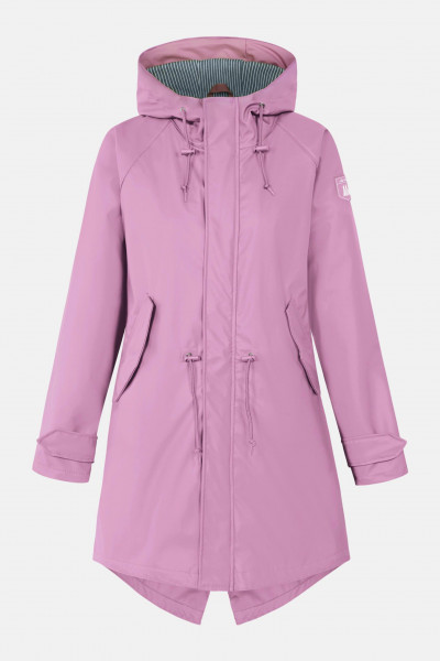 Derbe Traveby Friese Fisher Mauve Damen Regenmantel Rosa Nachhaltig Derbe Traveby Friese Fisher Mauve Damen Regenmantel Rosa Nachhaltig