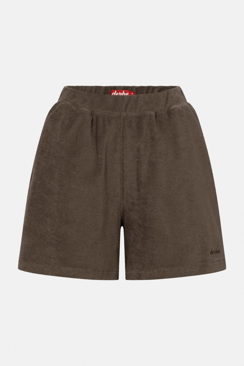 Derbe Shorts Frottee Büx Damen Braun GOTS Organic