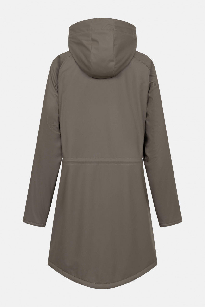 Derbe Regenjacke Friese Tildaholm Damen Braun Gefüttert