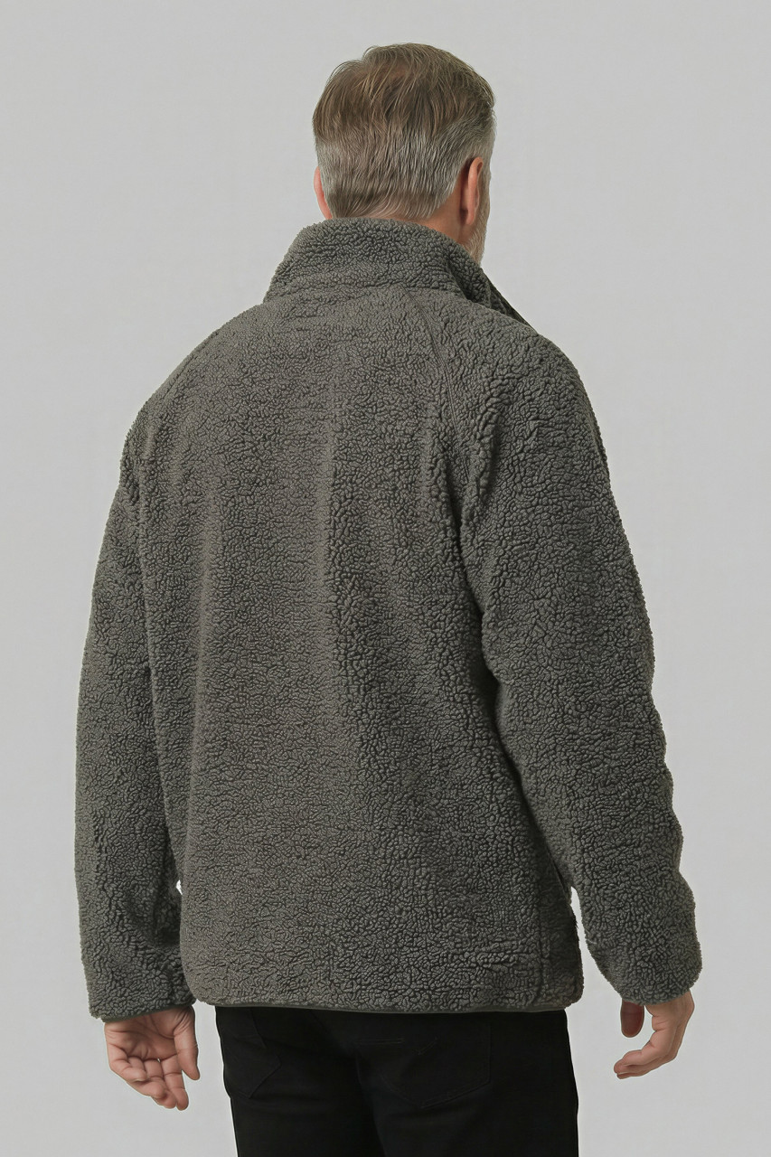 Derbe Herren Fleece Pullover Kuschelby Troyer Braun