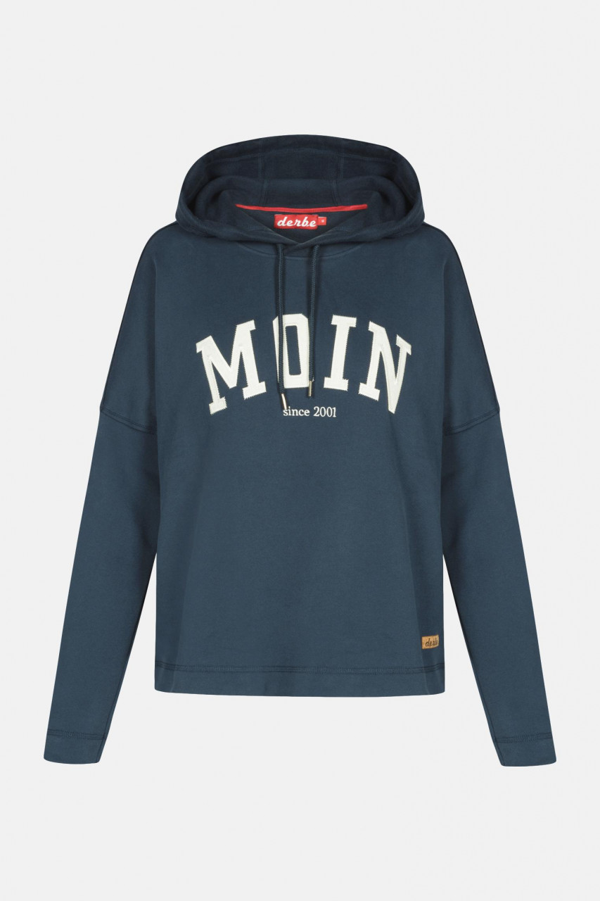 Moin Girls Damen Navy Dunkelblau Kapuzenpullover | Hoody