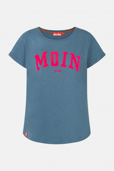 Derbe Moin Damen T-Shirt Blau Derbe Moin Damen T-Shirt Blau