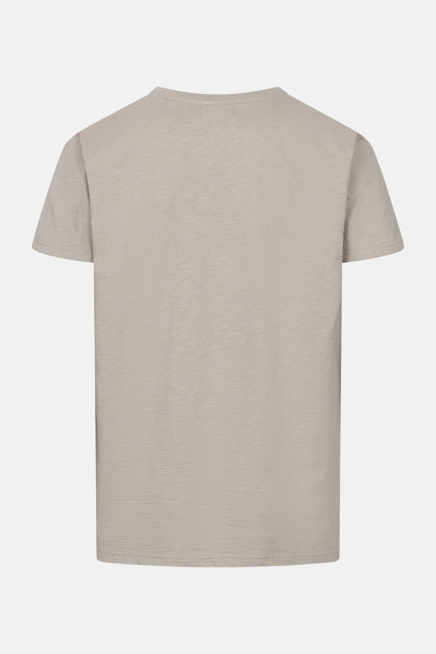 Derbe T-Shirt Fofftein Pocket Herren Beige Grau GOTS Organic