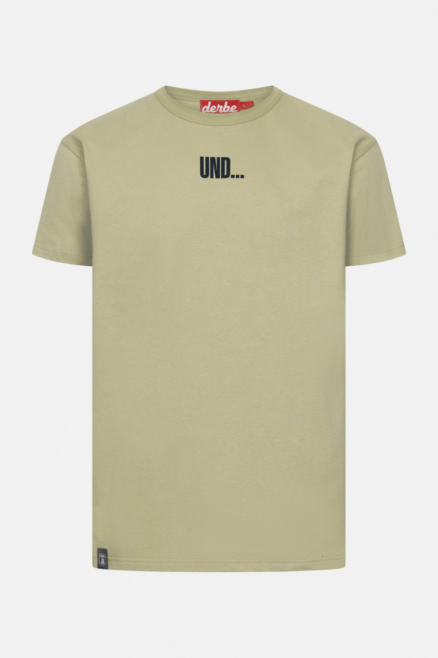Derbe T-Shirt Und Tschüss Herren Hellgrün Oliv GOTS Organic