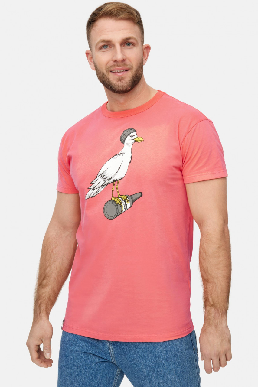 Derbe T-Shirt Sturmmöwe Herren Pink