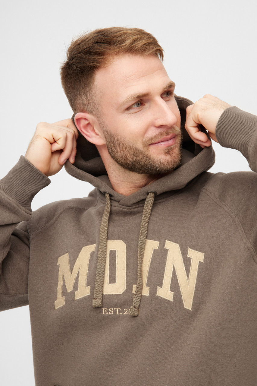 Derbe Hoodie Moin Herren Braun Kapuzenpullover GOTS