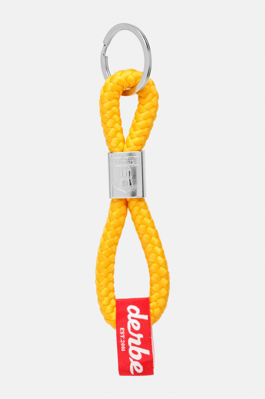 Derbe Schlüsselanhänger Keychain Gelb Moin Kurz