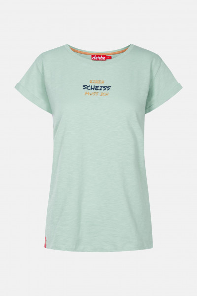 Derbe Muss ich Damen Shirt Slit Green Hellgrün